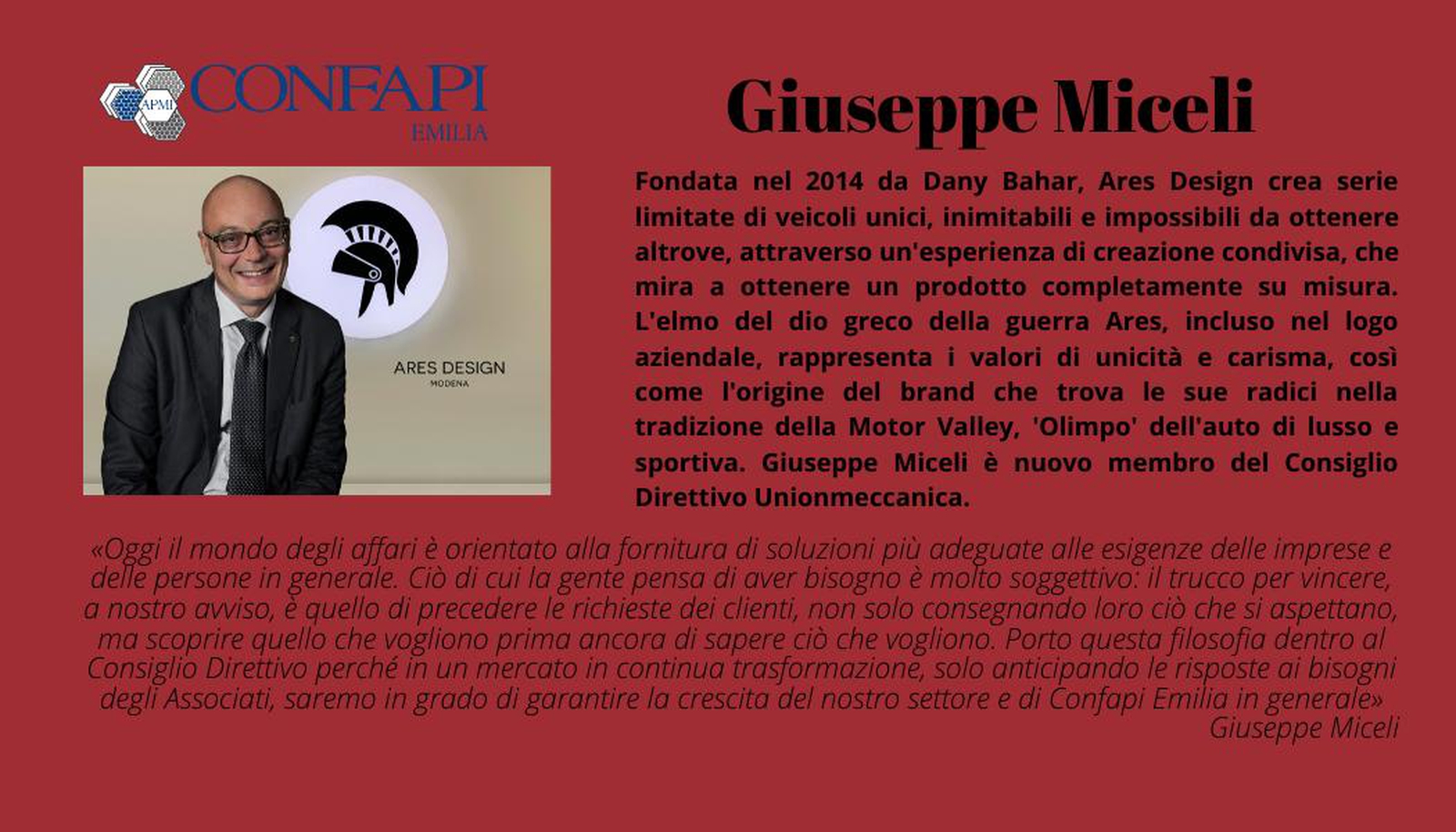 ARES Modena News