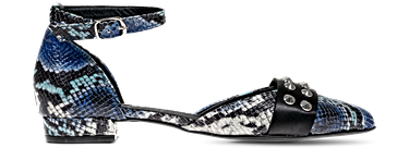 1AGO130, leather | BLUE-BLACK