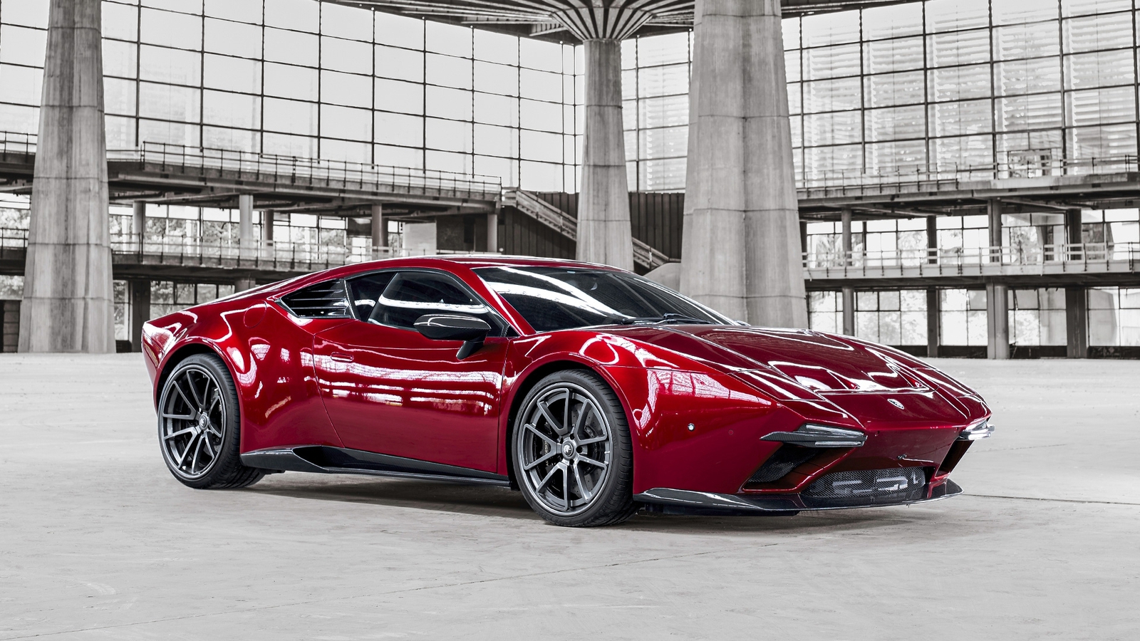ARES Design Panther ProgettoUno supercar inside Palazzo Nervi - Torino, Italy